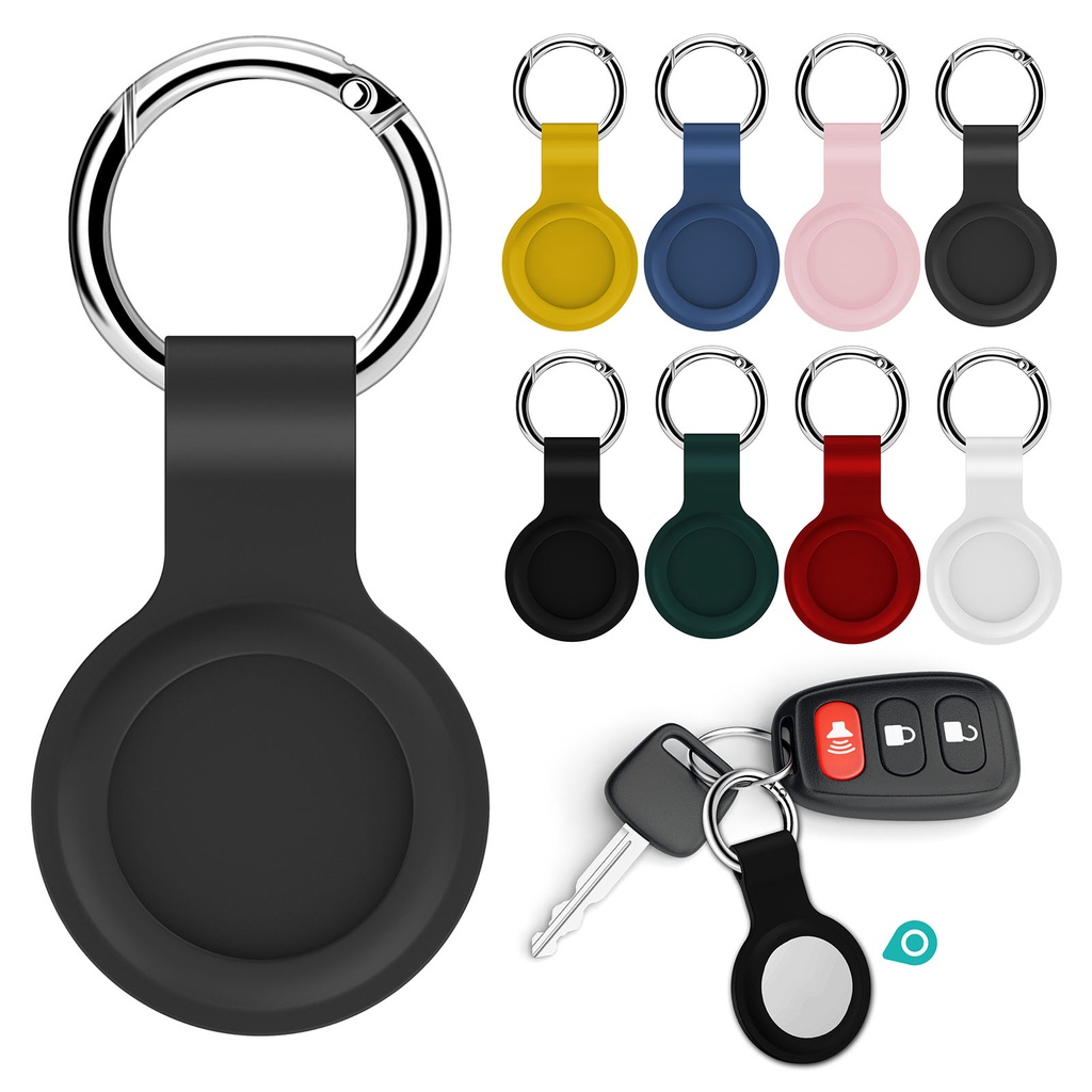 New Silicone Case For Apple Airtag Protective Sleeve Cover Keychain For Airtags Accessories 1PC