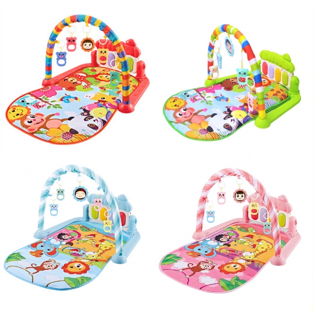 Baby Toys Colourful Musical Play Gym Playgym Play Mats Playmat - Animal