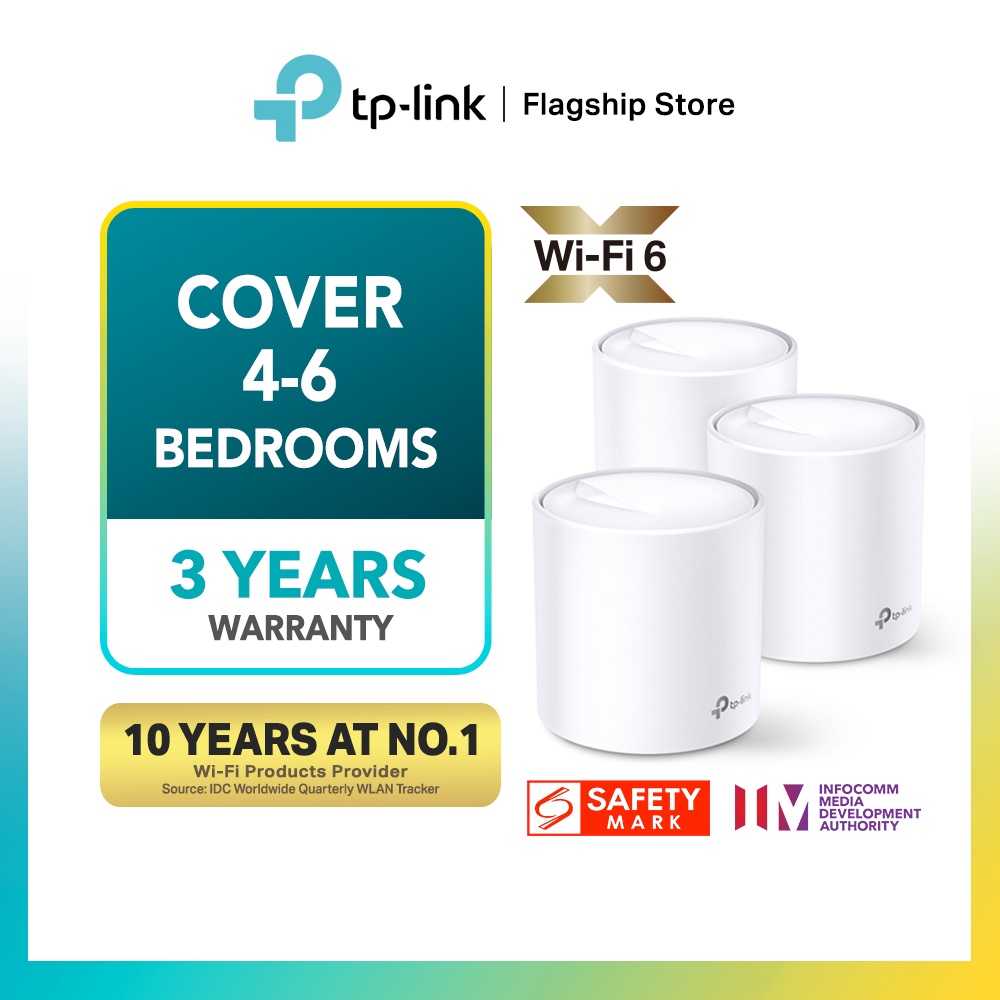 TP-LINK Deco X20 AX1800 Dual Band Gigabit OFDMA MU-MIMO WiFi 6 Mesh Router (Whole Home Mesh WiFi 6 System)