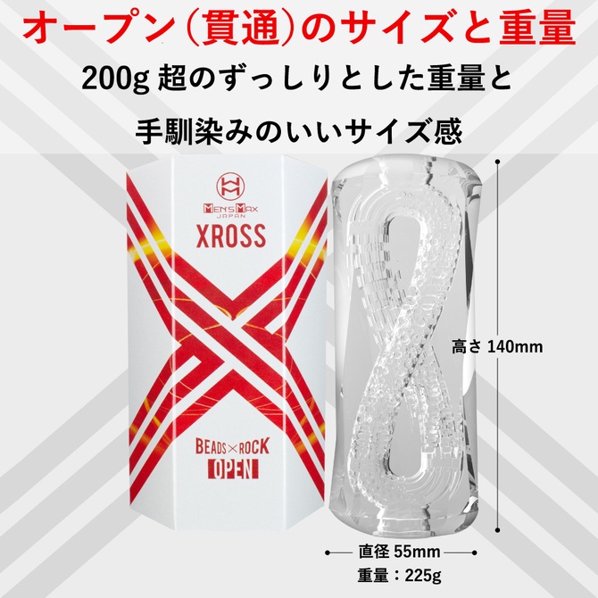 Men’ s Max XROSS Open 交錯式貫通飛機杯 メンズマックス クロス オープン