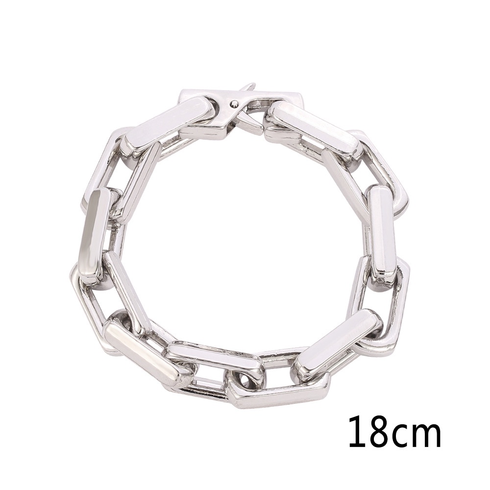 Bracciale a catena cubana quadrata hip hop patchwork colorato_voghion.com