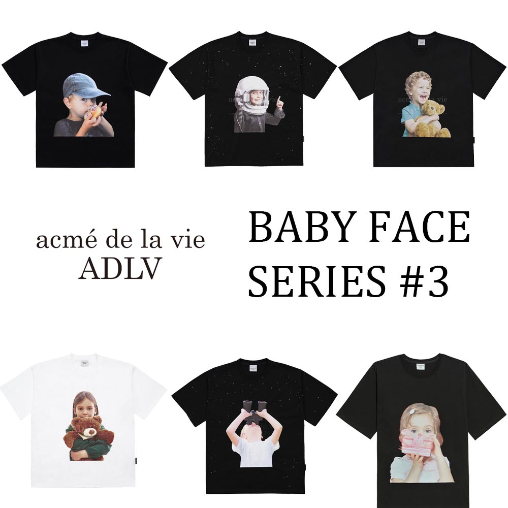 [ADLV] 100% authentic UNISEX Over fit T-SHIRT (BABY FACE SERIES #3)