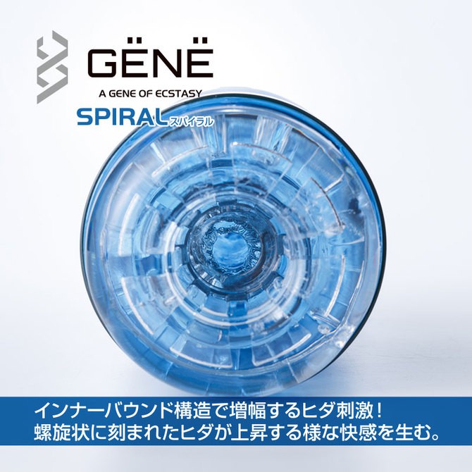 GENE立體感飛機杯 GENE圓點突起通道 SPIRAL 日本原裝進口