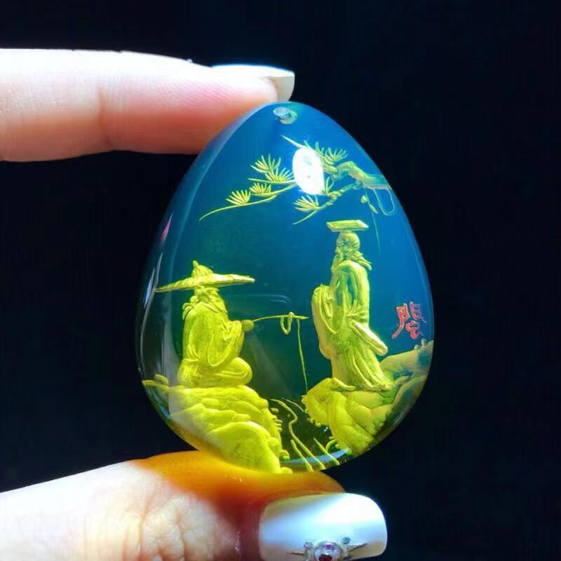 Natural Burmese Beeswax Amber Bracelet Sapphire Gold Blue Chameleon Green Blood Black Tea Dissolved