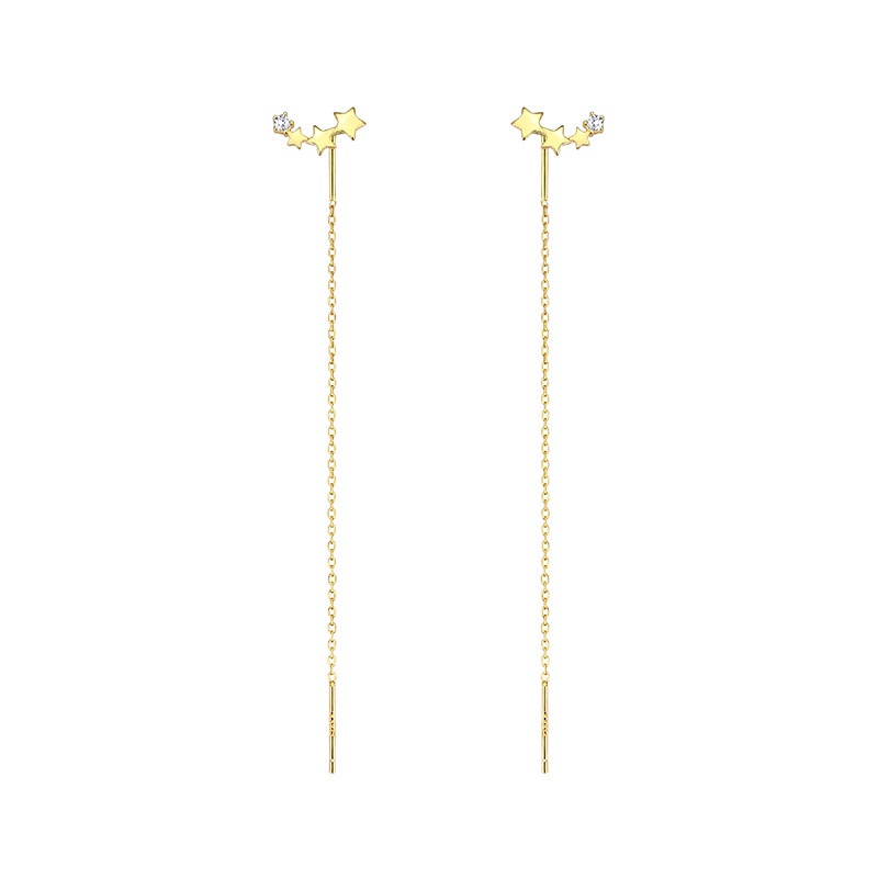 Orecchini pendenti a stella con nappa gioielli moda donna_voghion.com