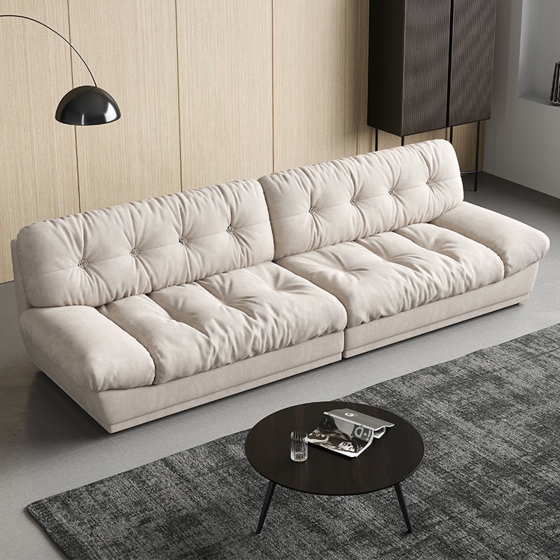 Sofa Light Luxury Technology Velvet Sofa Italian-style Living Room Sofa Chair Double / Triple Cloud Matte Velvet