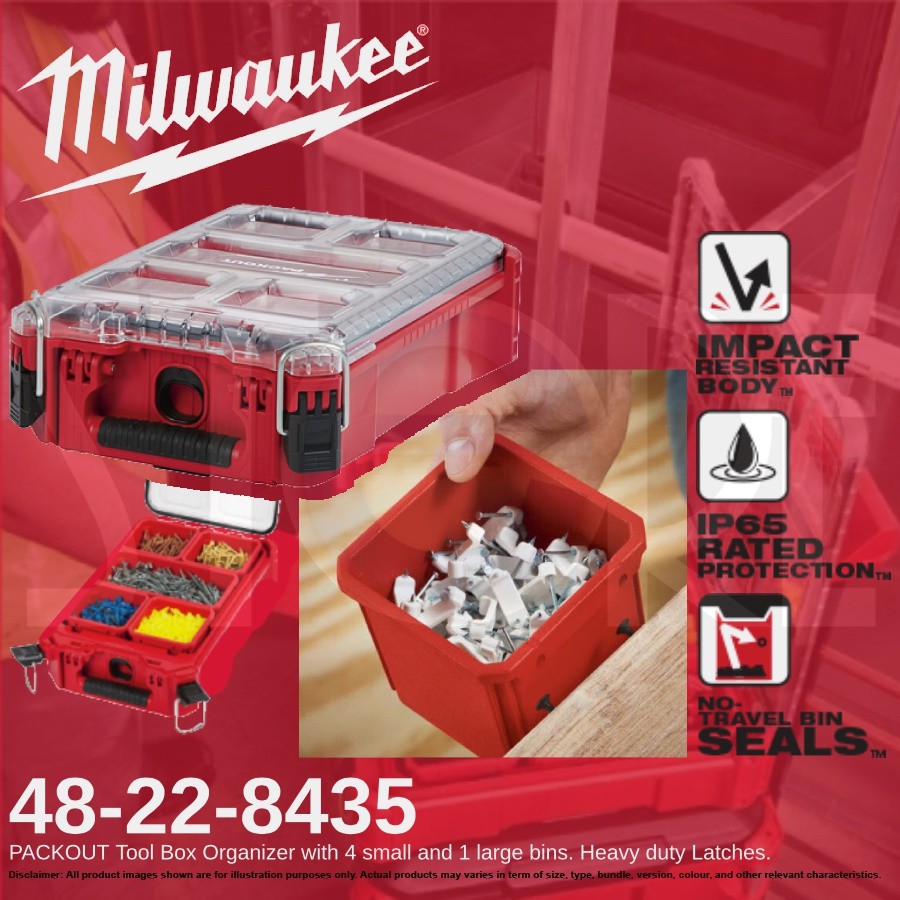 Milwaukee 米沃奇 配套工具箱系列PACKOUT智能收納箱 48-22-8430   48-22-8435美沃奇 商品圖片 6