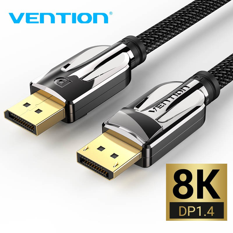 Vention Display Port Cable DP 1.4 Cable 1080P 240Hz 4K 144Hz 8K High Speed DP to DP Cable for Laptop PC TV Gaming Monitor Cable