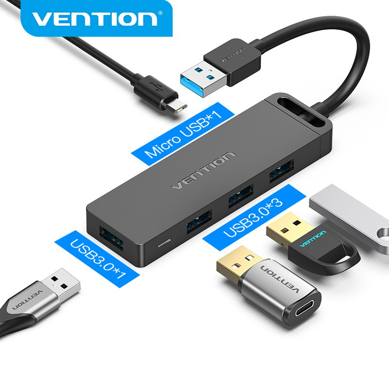 Vention USB 3.0 HUB 4 Port Adapter Multi USB Splitter High Speed OTG PC Computer Accessories Adaptador USB Hub TV Box