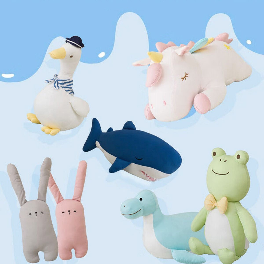 2023新款NITORI宜得利 家居日本家居 接觸冷感涼感 柔軟玩偶公仔 動物側睡枕 安撫玩具