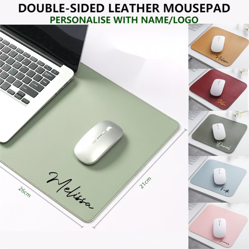 Personalised Mouse Pad  Premium PU Leather Mousepad  Home Office Desk Pad Mousepad Table Mat  Farewell Gift  Teacher Gift