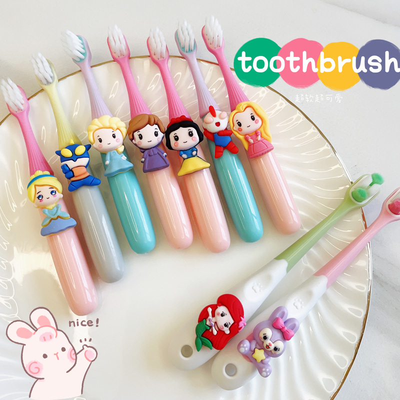 Ultraman Children's Toothbrush Soft Bristles 2-6 Years Old Kids Princess Cute Cartoon Toothbrush Care Baby Teeth Clean Teeth