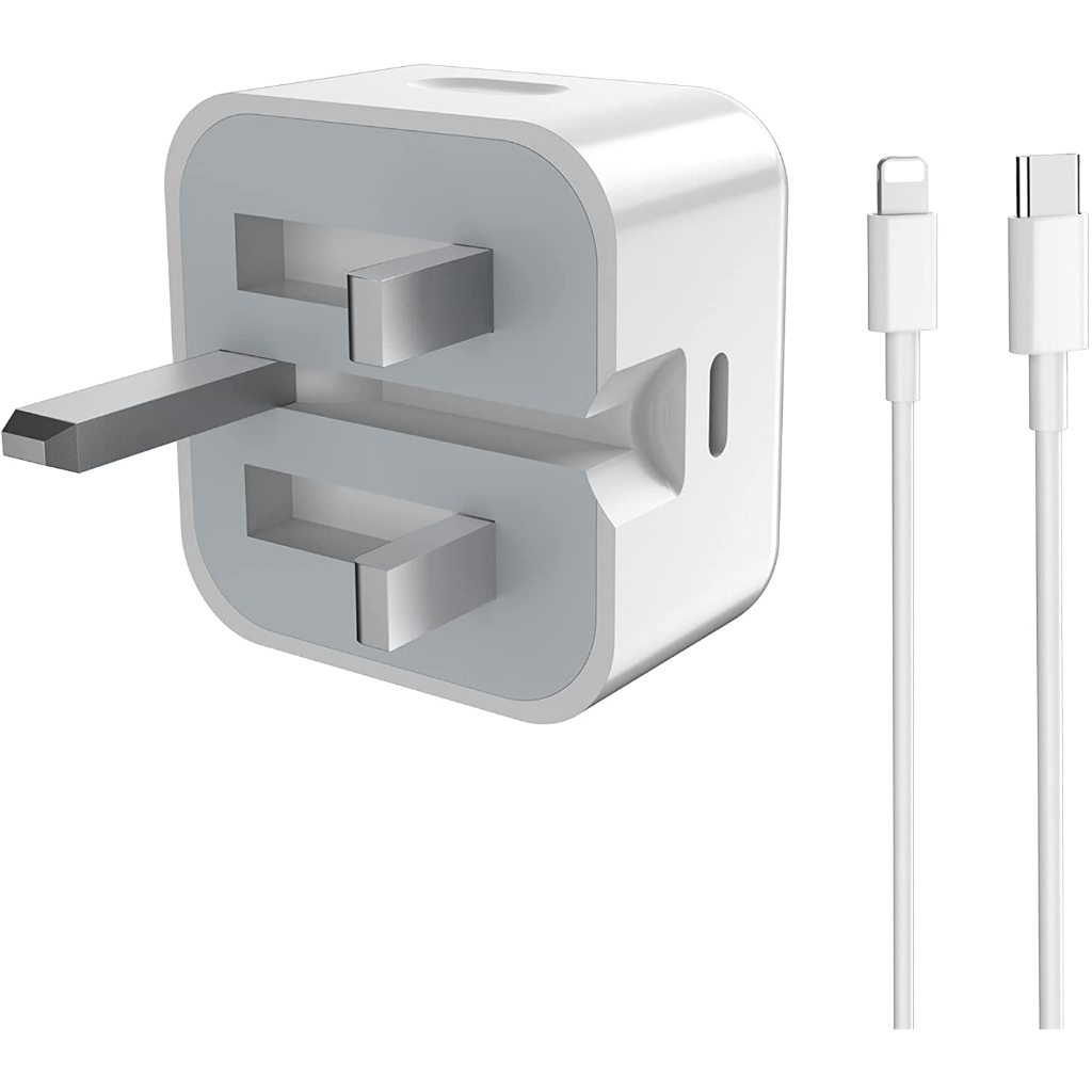 FEINODI PD Fast Charging Charger 20W Type-C Charger cable New UK, Applicable iPho 16/15/14/13/12/11/X
