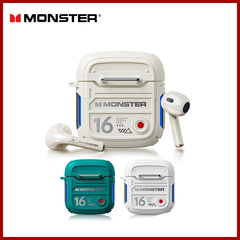 Monster XKT16 Wireless Earphone Bluetooth 5.3 HIFI HD Calling Stereo Long Endurance Noise Reduction With Mic