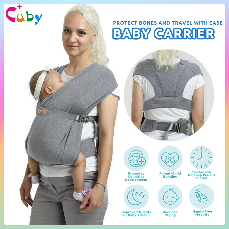 CUBY Baby Carrier Newborn 0-36M Cotton Breathable  Multifunction Aladjustable 5 in 1 Universal Wrap baby Sling
