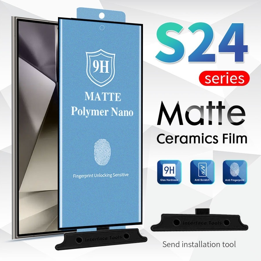 For Samsung Galaxy S24 Plus S24 Ultra S23Ultra S23 Plus S22 Plus S22Ultra S21 Plus S21Ultra S20Ultra S20 Plus S10 S9 S8 Ultra Plus Note 20 Ultra 8 9 10 Plus Privacy Matte Clear Ceramics Tempered Glass