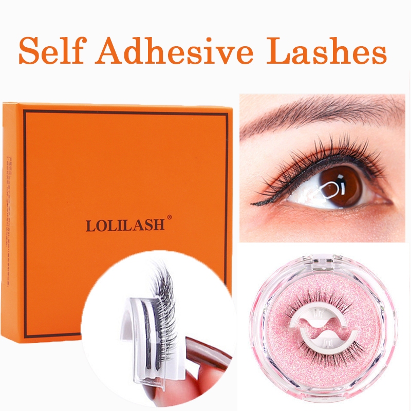 Self Adhesive Lashes Fake Eyelashes  3D Glue-Free  False Eyelashes  Natural Style Slim Thick  style