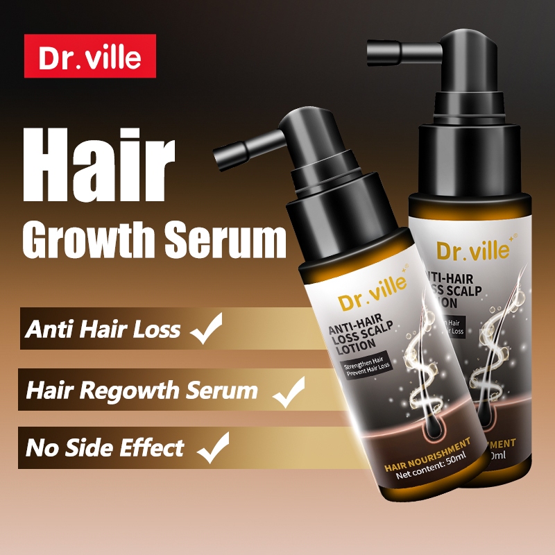 Dr.ville Hair Tonic Hair Growth Serum Anti Hair Loss Serum Hair Loss Supplement  Root Booster Tonic Hair Growth 50ML