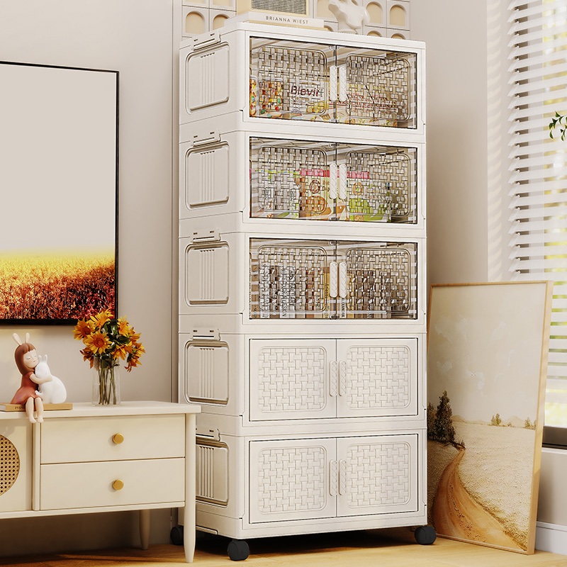 YUUMI Transparent Large Space Storage Cabinet - Ideal Wardrobe Organiser Drawer box display Cabinet