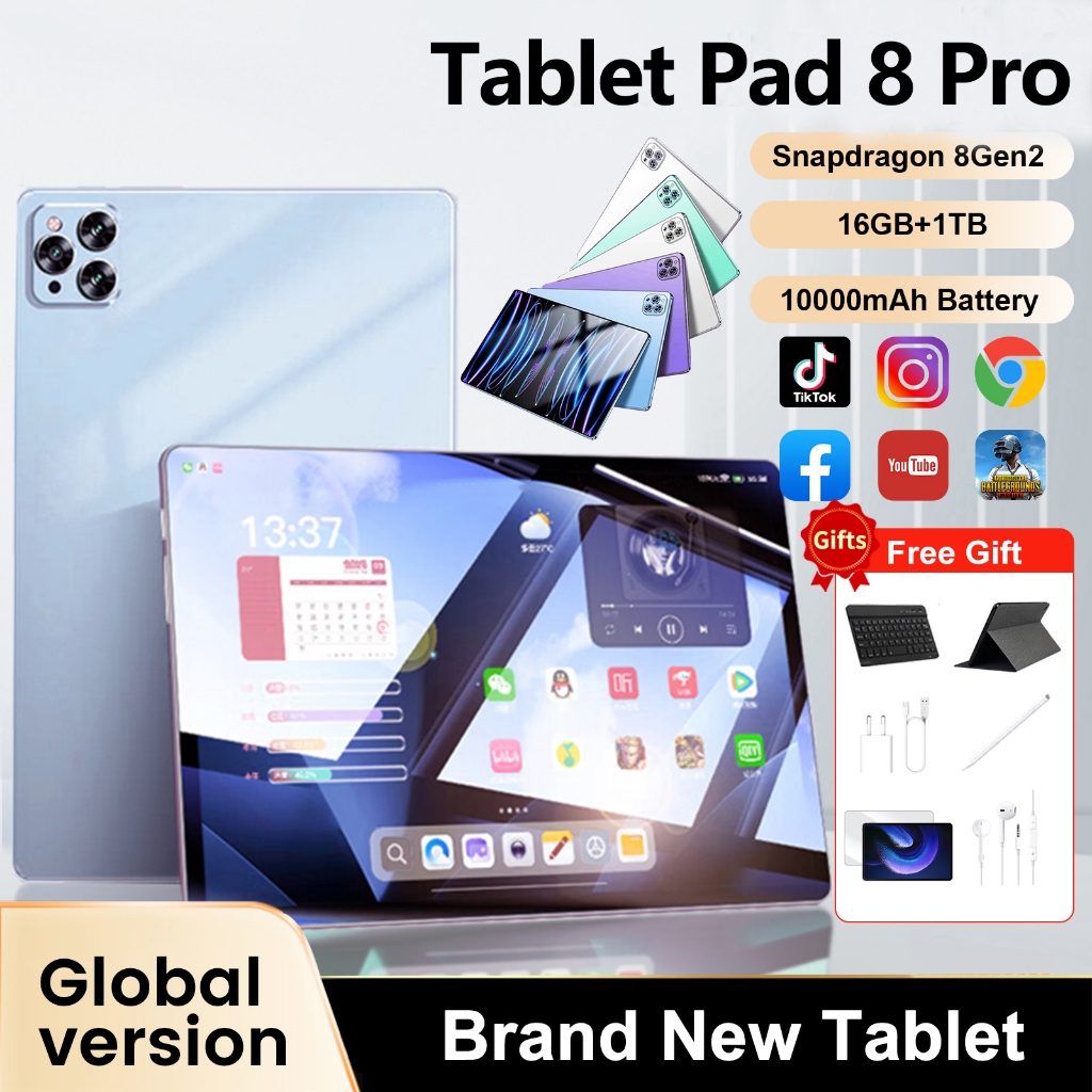 Tablet Pad 8 Pro tablet pc 12+512GB Android12 4K HD SIM card 5G/WiFi 10.1-inch