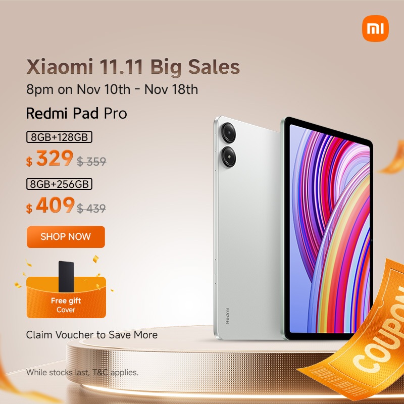 Redmi Pad Pro 8GB+128GB/8GB+256GB, 1year local warranty
