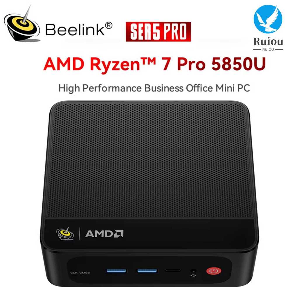 Beelink SER5 PRO 5850U Mini PC AMD Ryzen 7 Pro 5850U DDR4 16GB/32GB 500GB/1TB NVME SSD WiFi6 BT5.2 4K Gaming Mini PC Desktop Computer