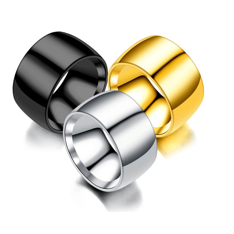 Titanium Steel Ring For Men Simple Glossy Design Jewellery_voghion.com