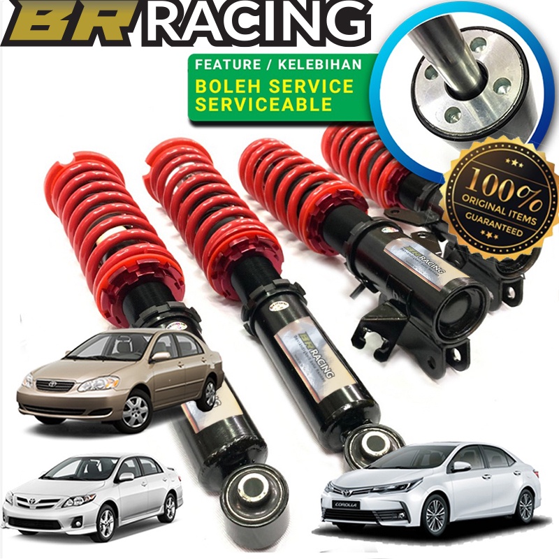 By Service BR RACING Adjustable High Low Bodyshift for toyota altis Serviceable Service By