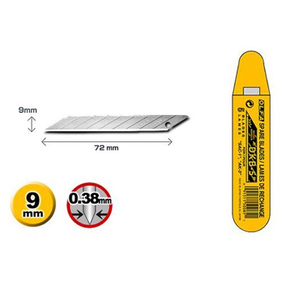 日本 OLFA DKB-5 30度超銳角細工刀片 5片裝 產品外觀