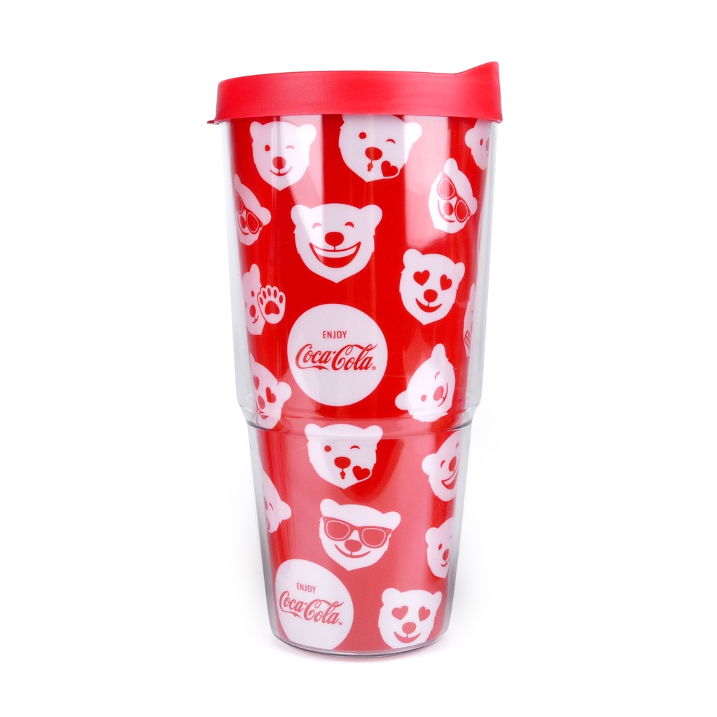 [GWP] Coca Cola Tumbler (Polar Bear with Stripe)