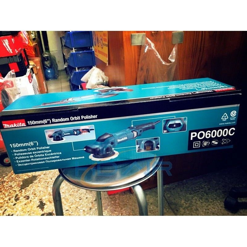 -MAKITA牧田PO6000C五段變速電動打蠟機6吋150mm 打蠟機 拋光機 砂磨機／震拋大腳機 日本製大扭力 商品圖片 6