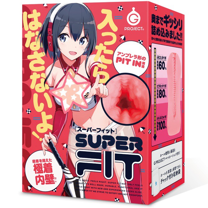 EXE出品【日本GPRO】SUPER FIT 超緊縮 卡通動漫男用自慰器 極着內壁傘型FIT IN構造夾吸器