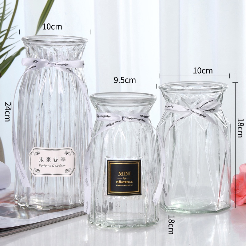台灣現貨【玻璃花瓶】透明彩色造型花器 水培插花乾燥花永生花擺飾 多款多尺寸 萬聖節佈置