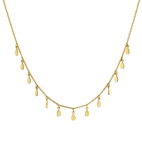 POH HENG JEWELLERY 22K Freestyle Teardrop Necklace