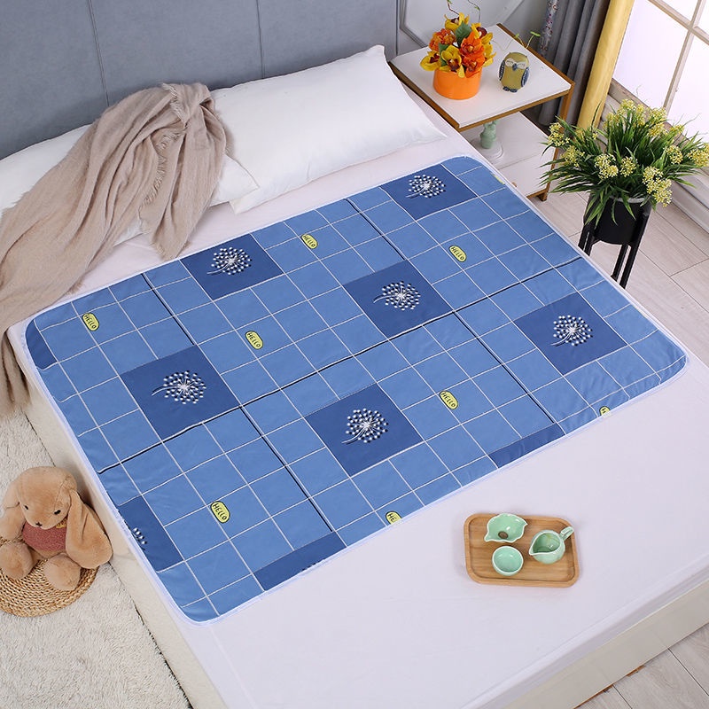 Urine Pad Waterproof and Washable Large Cotton Bed Care Mat for the Elderly Women Sanitary Napkin Adult Menstrual Pad/Washable Elderly Care Diaper Reusable Absorbent Incontinence Urine Pad for Pants