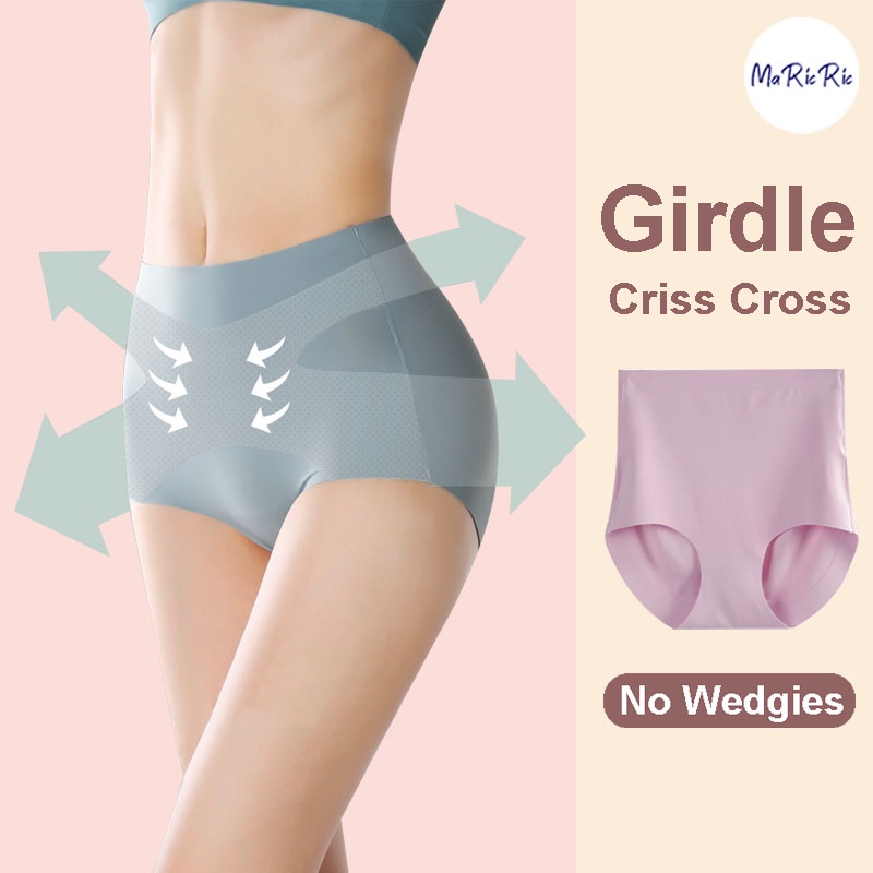 Cross Mesh Girdle for Waist Shaping / Crossover Abdominal Shaping Slim Waist,  Women's Fashion, New Undergarments & Loungewear on Carousell