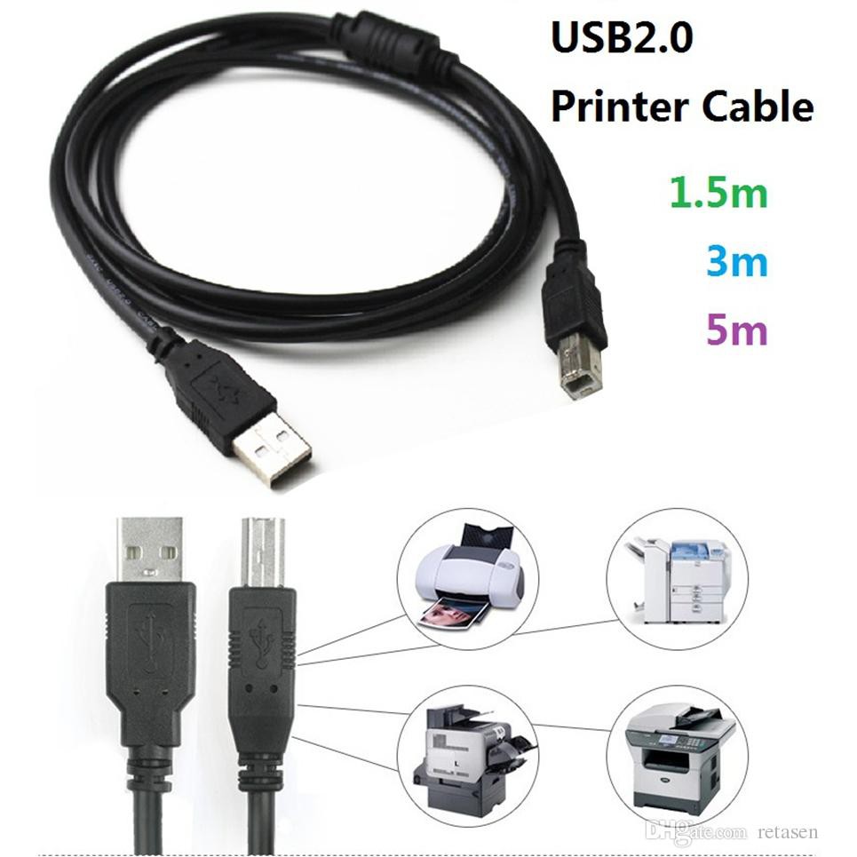 [SG Stock] Printer Cable Hi-Speed USB compatible all printers Scanner 3m 1.5m 2m 5M 1.8m  A TO B Universal