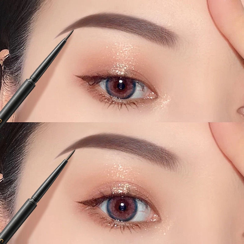 Ultra Fine Green Retro Eyebrow Pencil Long Lasting Waterproof