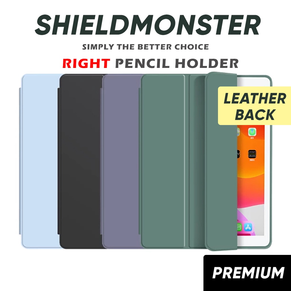 [SG]ShieldMonster iPad Pro 11/Gen 10/Air 5/Air 4/10.2/Mini 6/10.5 Magnetic Smart Leather Case with Pencil Holder