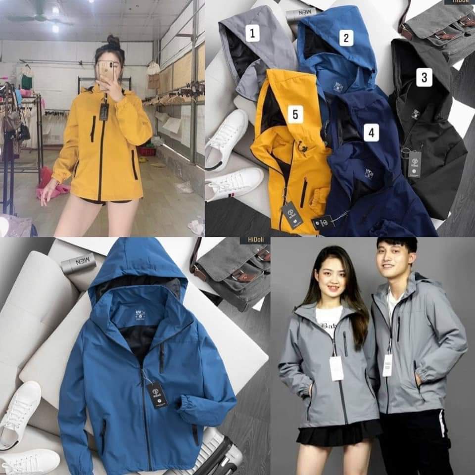Silver-coated windbreaker for men and women, waterproof, windproof, and sun-protective, hot hit