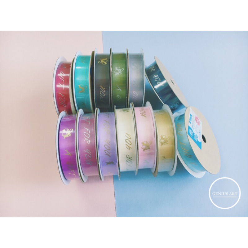 精緻燙金緞帶產品圖片