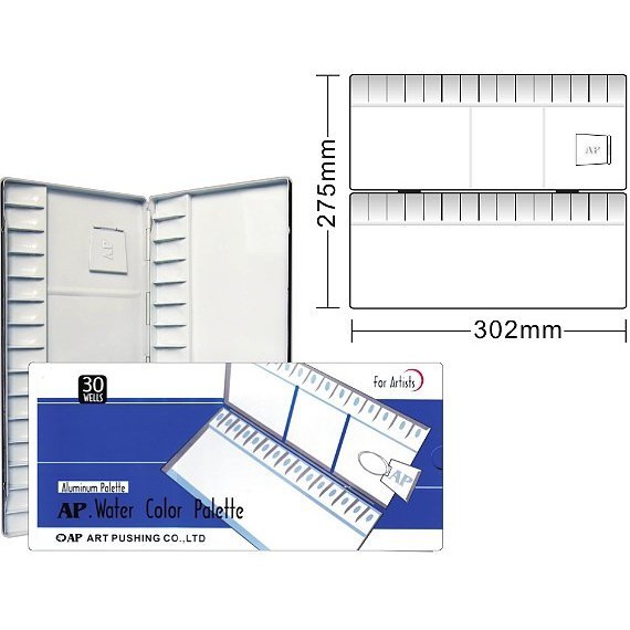 AP 30格鋁製調色盤外觀展示