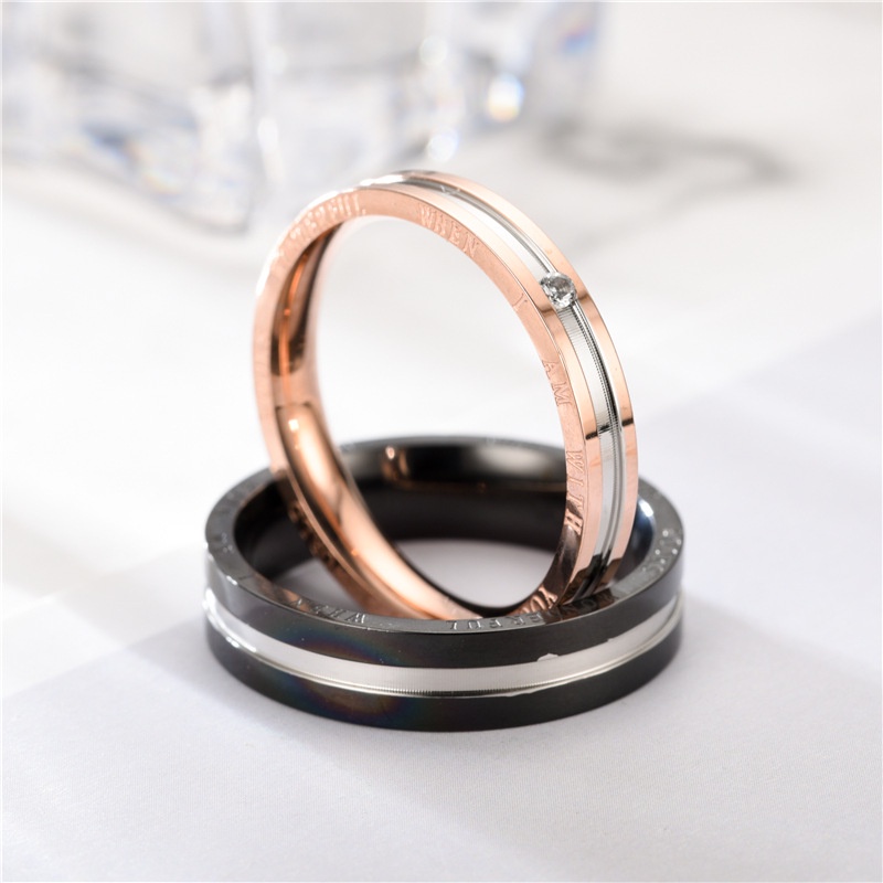 Vintage Partner Eheringe Aus Edelstahl Mit Zirkonia_voghion.com