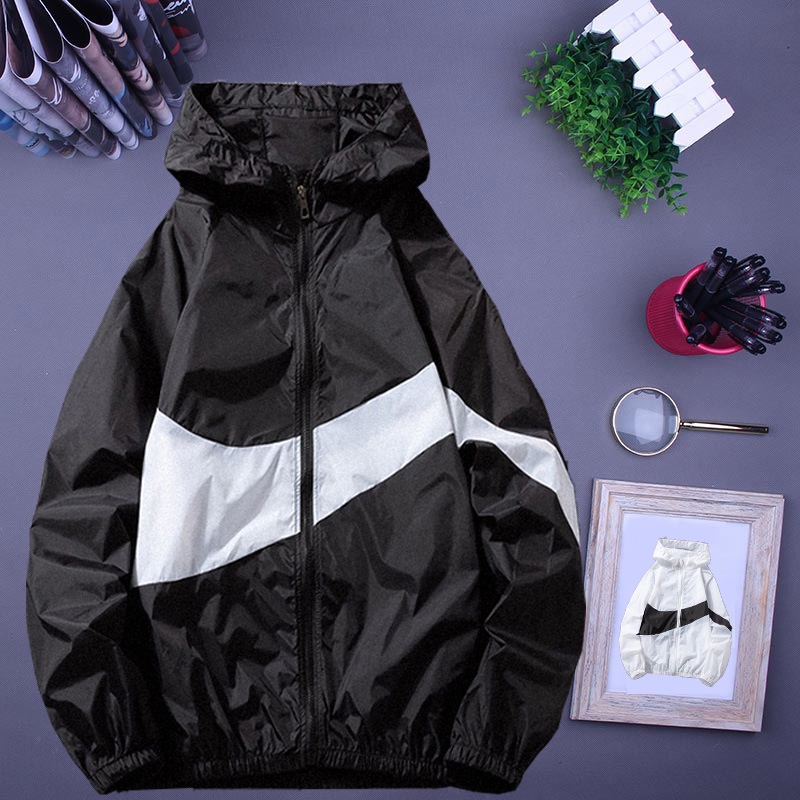Windbreaker Jacket Hoodie Jacket jaket lelaki Waterproof Jacket Jacket Men S-3XL