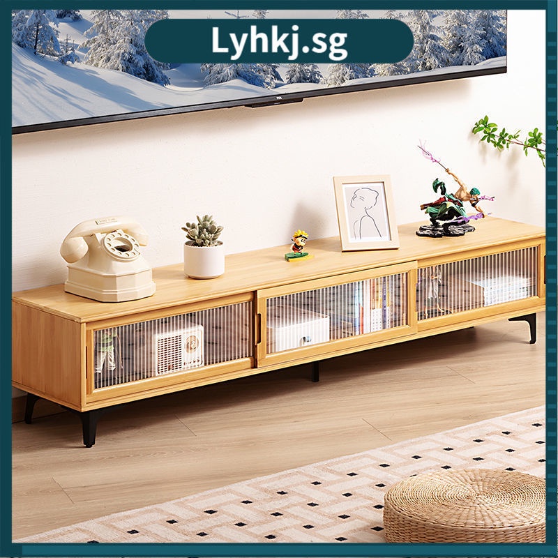 Lyhkj TV Cabinet Small Family Living Room New Tea Table TV Cabinet Integrated Wall Non Solid Wood Modern Simplicity PKYX