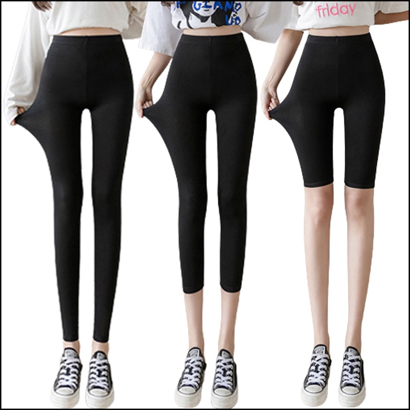 Bigsize Flared Leggings For Women With High Elastic Waistband 40kg