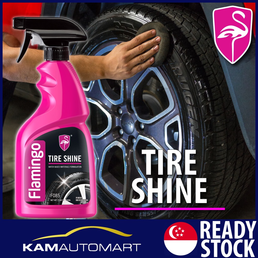 Flamingo Tire Shine 500ml Car Care (KAM AUTO MART PTE LTD)