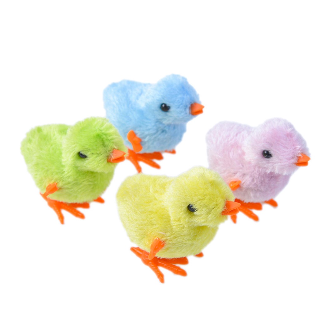 Windup Hopping Chick Toys Clockwork Chicken Toys Plush Chicks Chicken