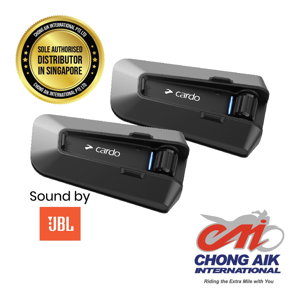 CARDO Intercom System Packtalk Edge	Duo (Sound by JBL) [ONGOING PROMOTION]