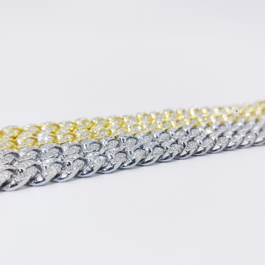 Cuban link kedjearmband för dam och herr i guld och silver_voghion.com